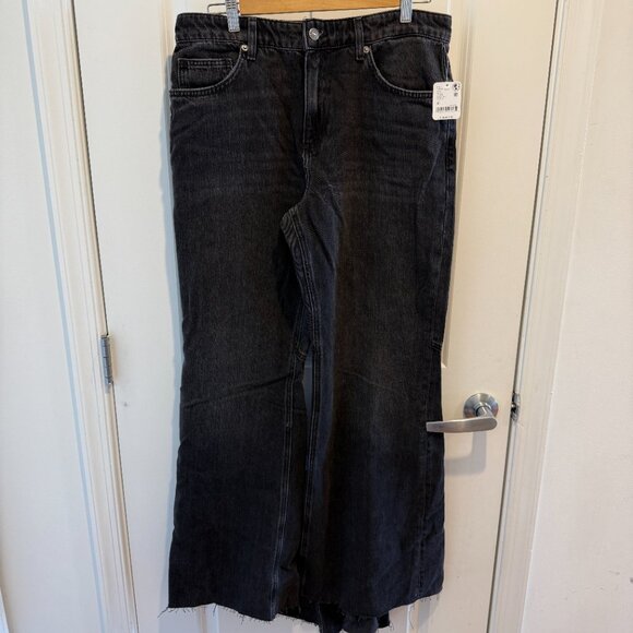 Free People We The Free Live Wire Flare Jeans NWT – Black, Size 30 - Picture 4 of 4